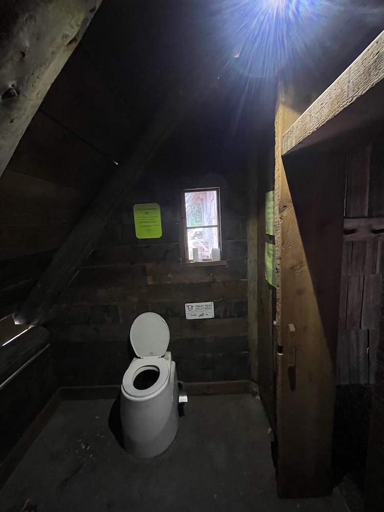 Tilly Jane A-Frame cabin composting toilet