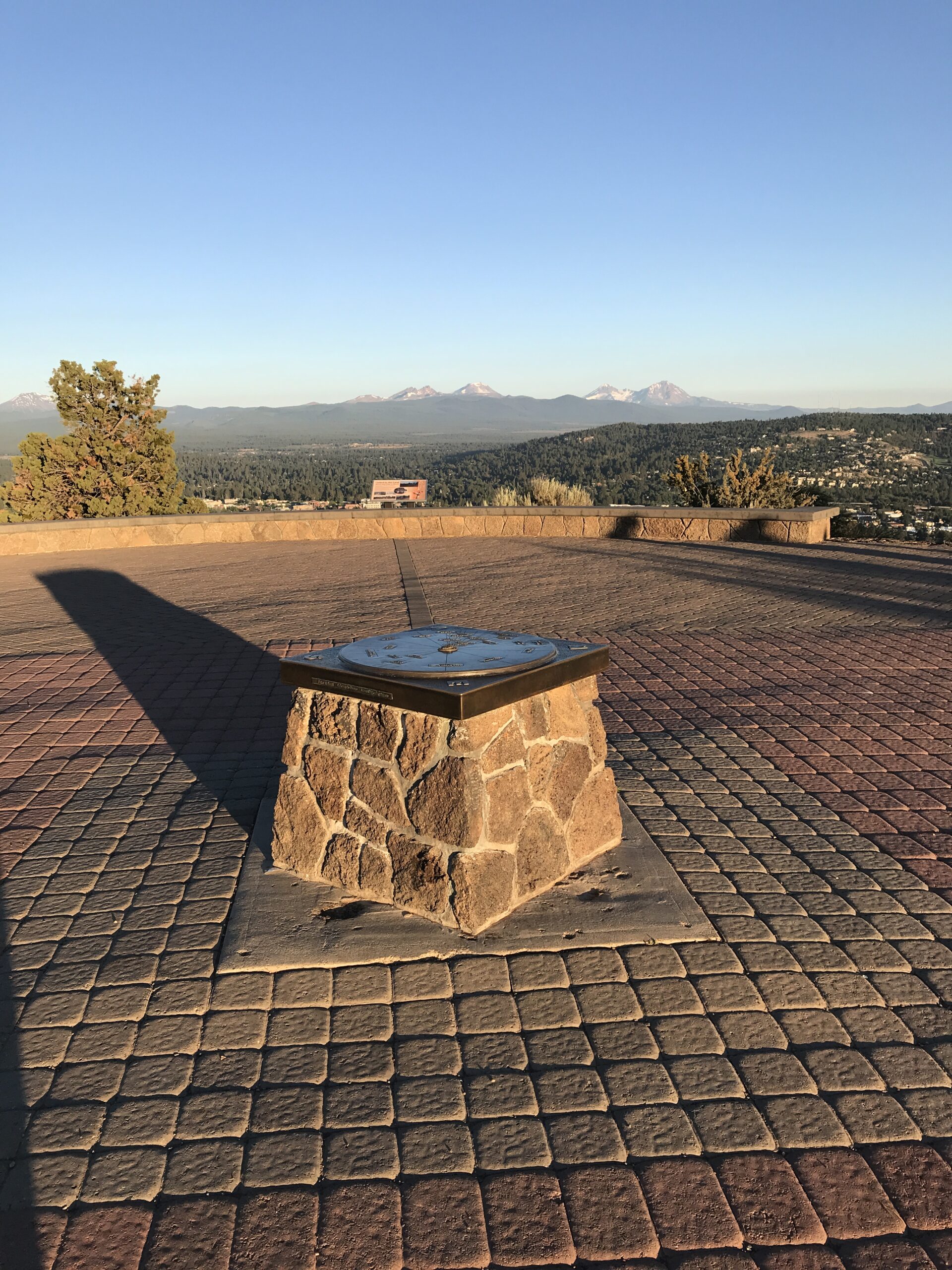 View from the top of Pilot Butte Trail in Bend