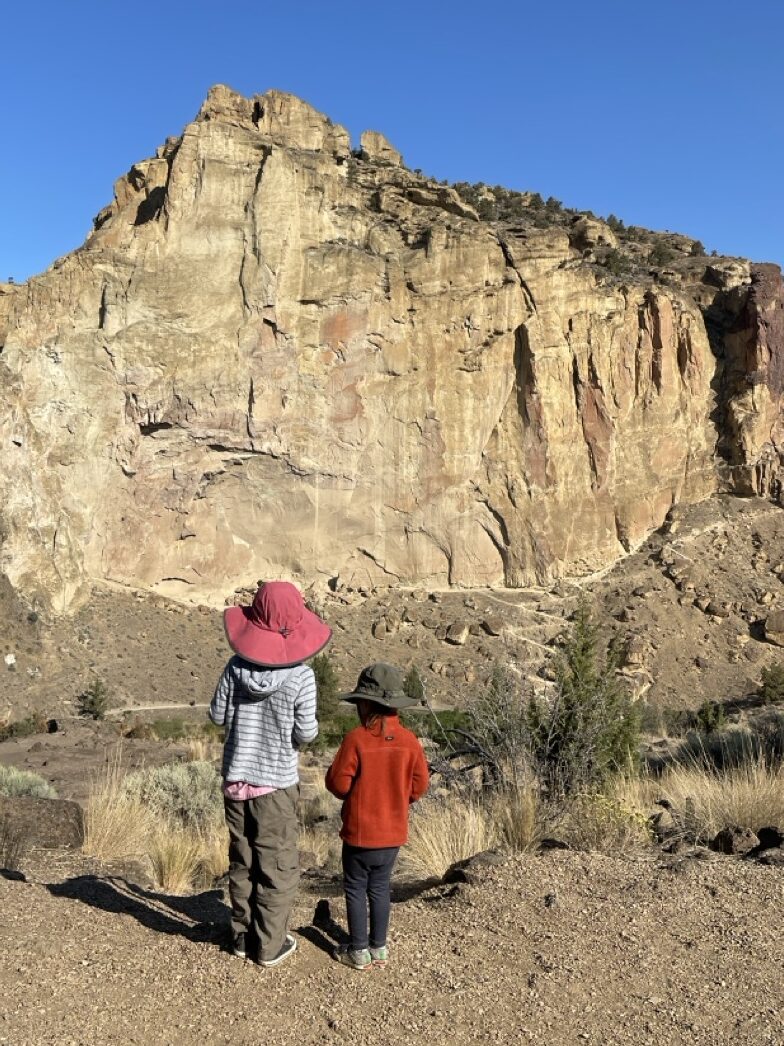 View of the lower section of Misery Ridge Trail at Smith Rock State Park