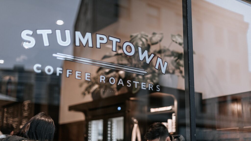 The famous Stumptown Coffee Roasters in downtown Portland