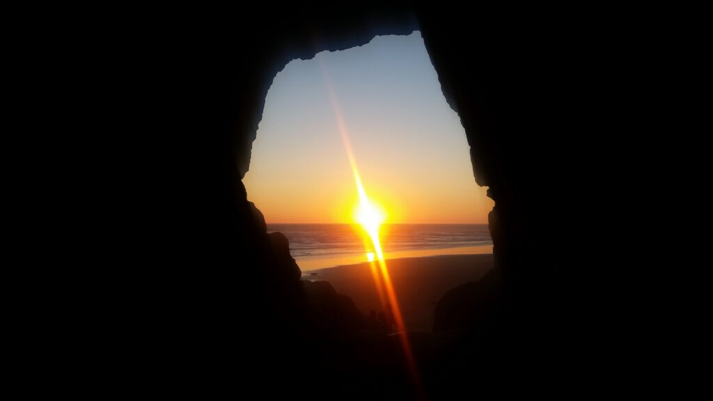 Oregon Beach Sunset in Oceanside