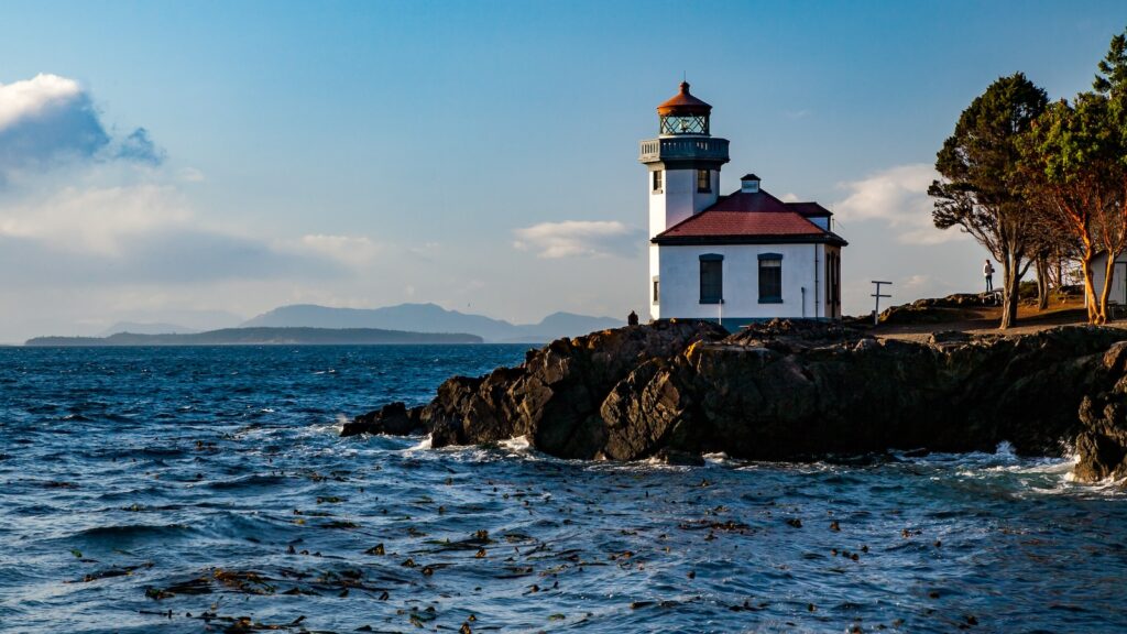 Lime Kiln Light, Lime Kiln Point, in Line Kiln State Park, San Juan Island, Washington