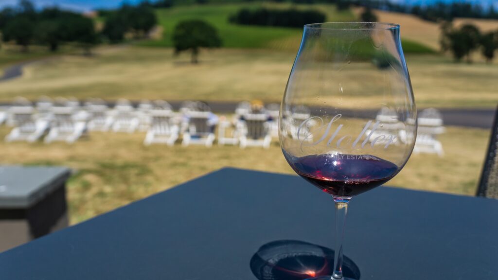  Stoller estates is a famous winery in the Willamette Valley, with a nice and beautiful tasting room opened on the hills and vines.