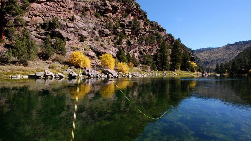 Fly fishing the Green River, Utah